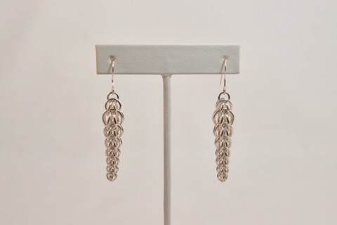 Tapered Full Persian Earrings in Sterling Silver